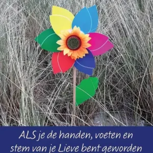 ALS je de handen, voeten en stem van je Lieve bent geworden Korting