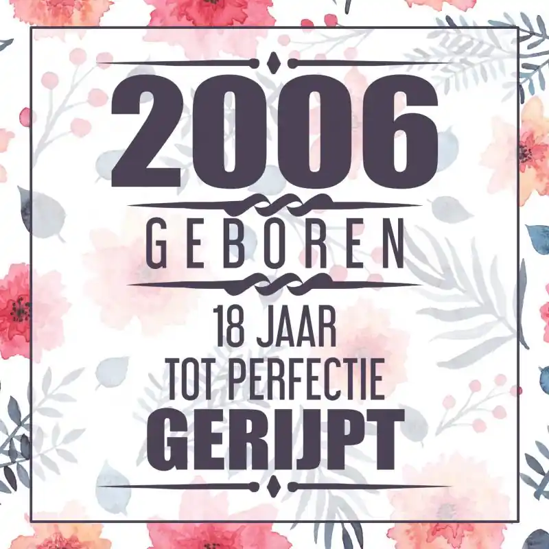 2006 Geboren 18 Jaar Tot Perfectie Gerijpt Hoge Kwaliteit
