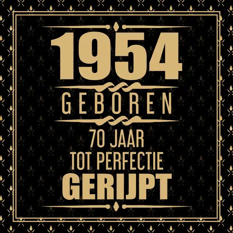 1954 Geboren 70 Jaar Tot Perfectie Gerijpt Snelle Levering