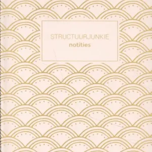 Gereduceerde Prijs Structuurjunkie notitieboek (roze)