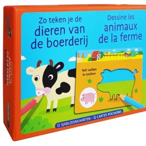 Zo teken je de dieren van de boerderij / Dessine les animaux de la ferme Koopje